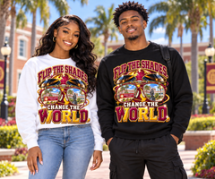 Flip the Shades. Change the World. HBCU Sweatshirt