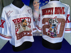 BREEZY BOWL GLITTER JERSEY- BLUE